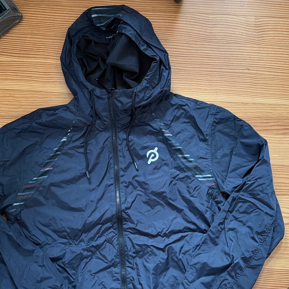Peloton Men's Hooded Windbreaker Jacket - Large